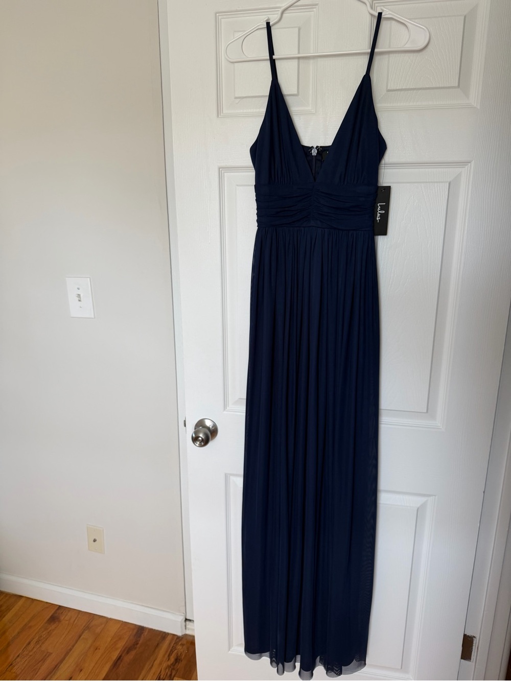 Lulus Queen of the Evening Navy Blue Maxi Dress